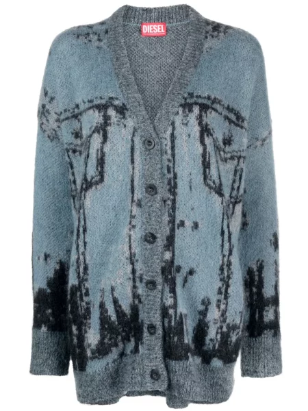 Cardigan Diesel tricotate albastru
