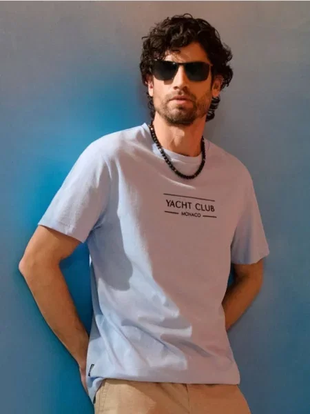 Sinsay koszulka błękitny