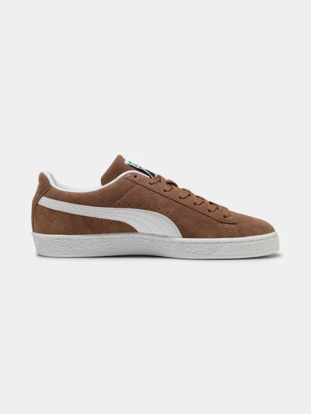 Замшевые классические кеды Puma коричневые