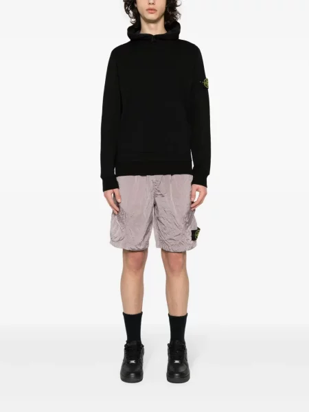 Džemperis su gobtuvu Stone Island akmenys juoda