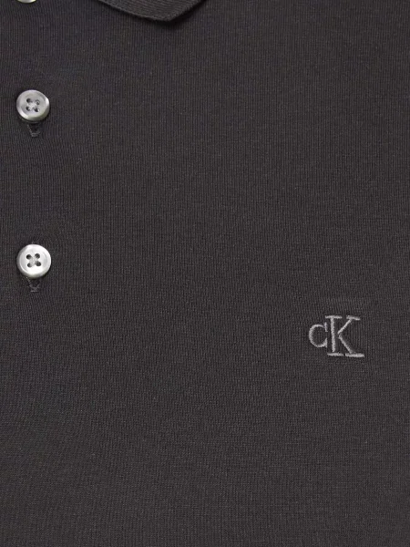 Стрейчеве поло Calvin Klein чорне