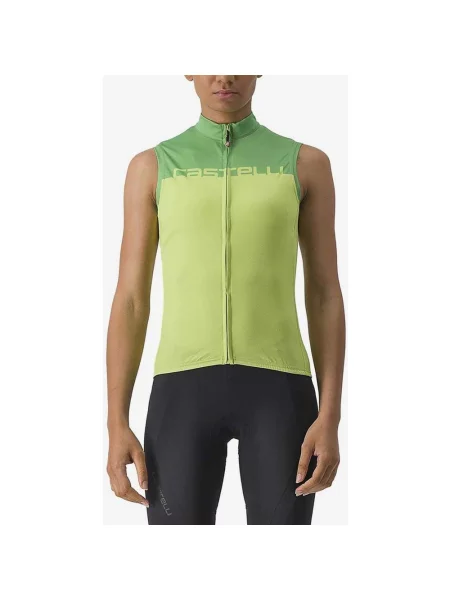 Castelli Velocissima koszulka bez rękawów limonkowa błyszcząca XS zielona