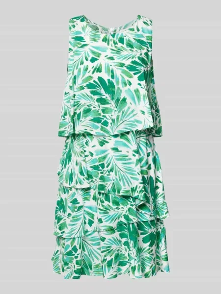 Sukienka mini z efektem stopniowania z włóknami LENZING™ ECOVERO™ Apricot