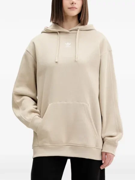 Hanorac cu glugă Adidas cu dungi cu broderie cu cordon negru