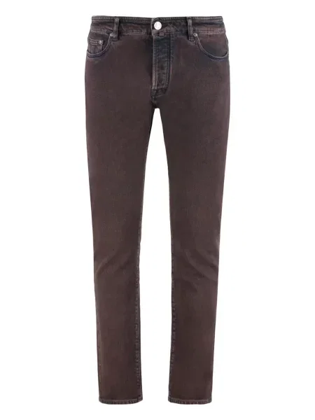 Pantaloni Moorer cu 5 buzunare maro