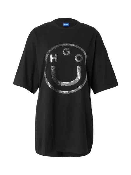 Hugo Blue Tricou | Oversize fit negru