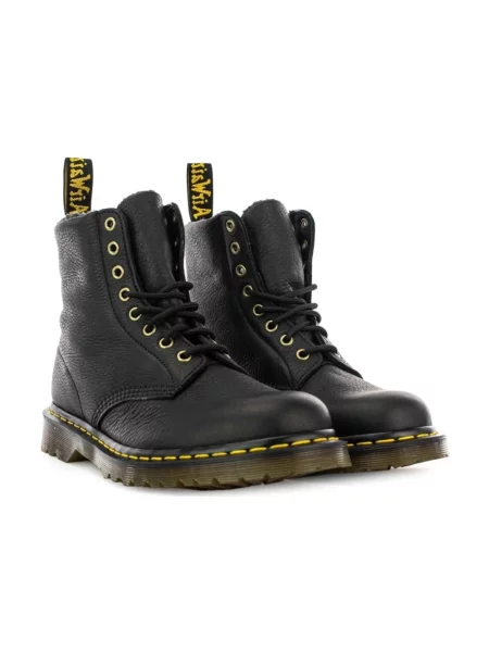 Botki Dr. Martens sznurowane skórzane czarne