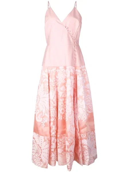 Rochie midi Rosie Assoulin până la genunchi de costum roz