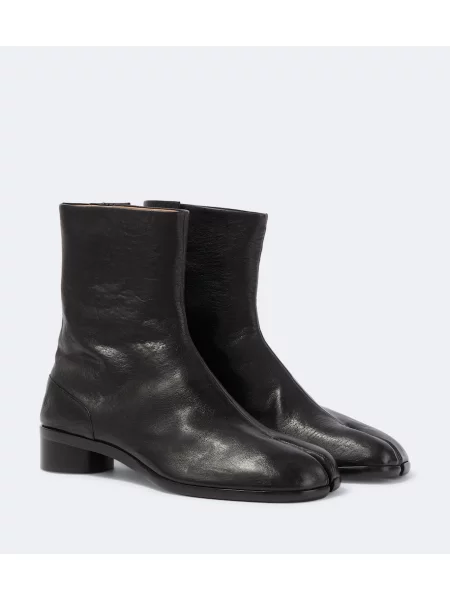 Cizme scurte Maison Margiela din piele negru