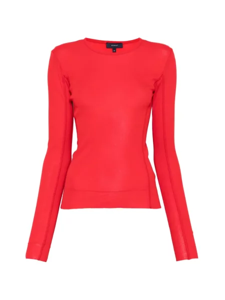 Lung tricou Soeur roșu