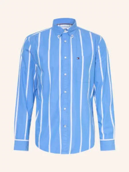 Tommy Hilfiger Koszula Regular Fit blau biała