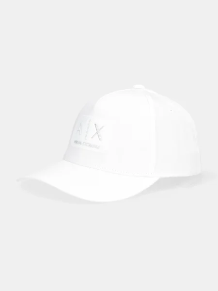 Armani Exchange șapcă de baseball din alb