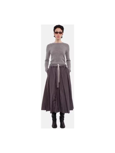 Dzianinowy sweter Tela szary