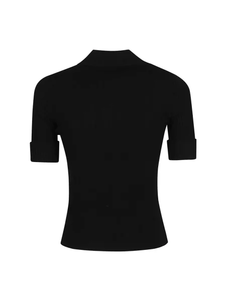 Krótki sweter Courreges czarny