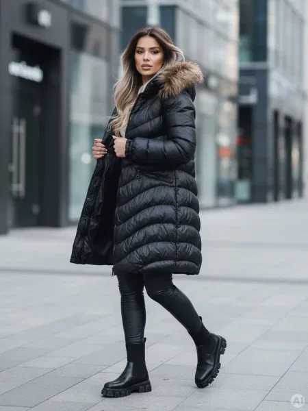 Kurtka zimowa GLAMOUR FUSION Dstreet czarna