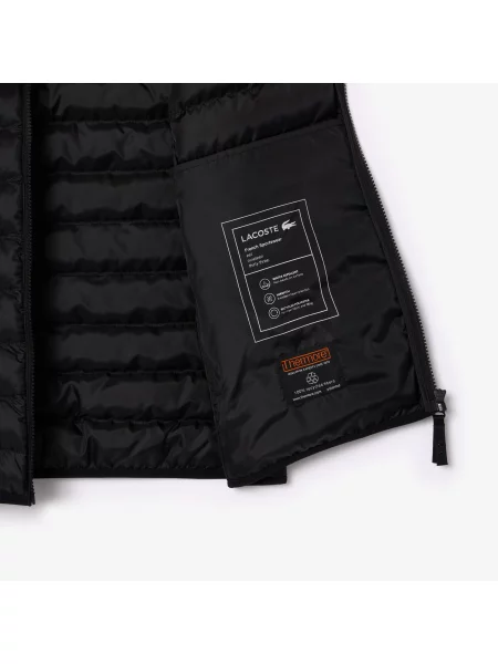 Lacoste Wodoodporna Kamizelka Puchowa czarna