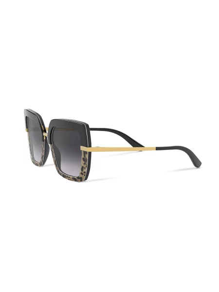 Raštuotos saulės akiniai Dolce & Gabbana Eyewear juoda