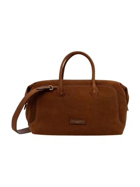 Torebka crossbody Gianni Chiarini skórzana brązowa