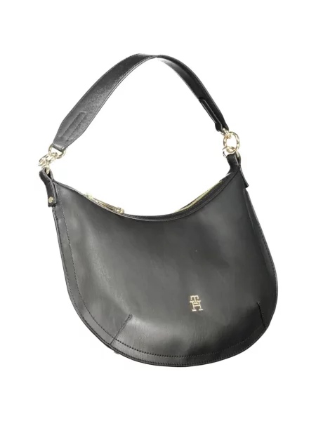 Shopper kabelka Tommy Hilfiger s autogramem černá