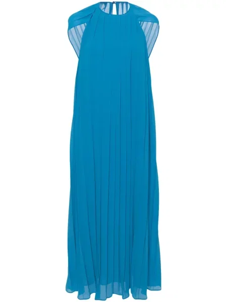 Rochie Semicouture plisată de costum albastru