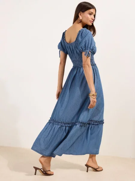 Friends Like These Rochie denim albastru