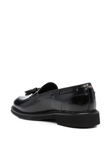 Pantofi loafer Canali din piele negru