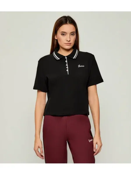 GUESS ACTIVE Polo FABIA | Relaxed fit negru