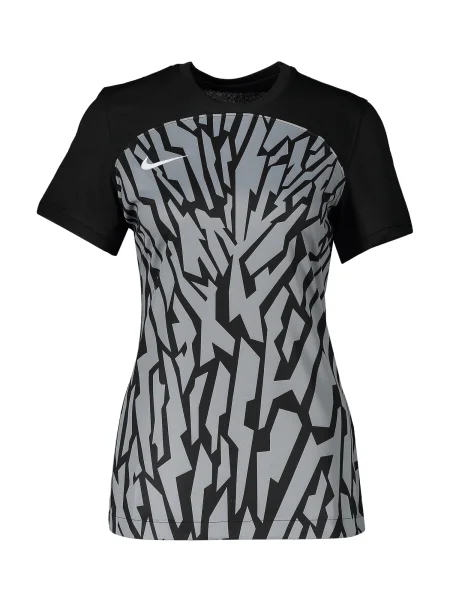 NIKE Tricou funcțional gri deschis / negru alb