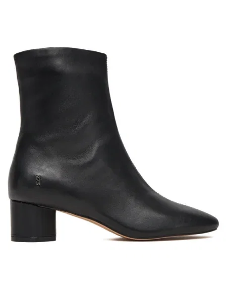 Кожени боти Nokwol Alyssa Black Leather с дебел Alyssa Black Leather черно