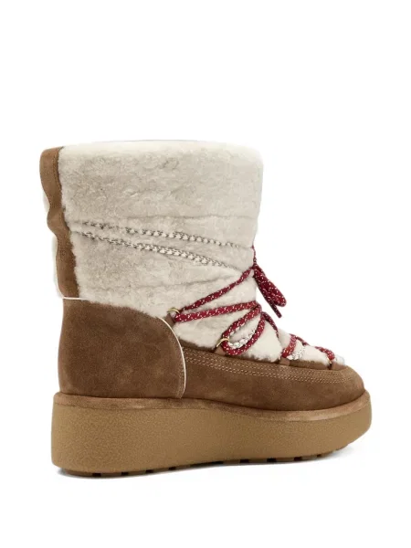 Botine Veronica Beard din piele de oaie maro