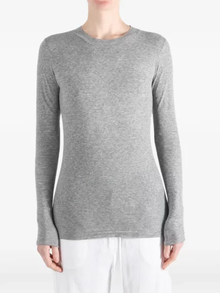 Lung tricou Auralee gri