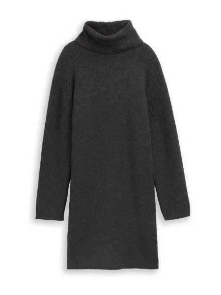 TOM TAILOR DENIM Rochie metalic gri