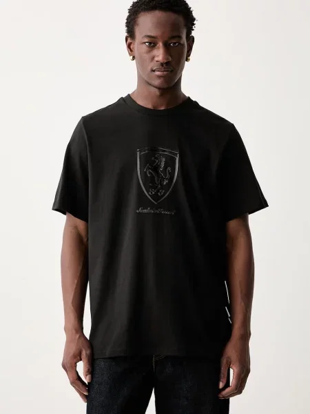 Puma tricou pentru bărbați din Ferrari negru