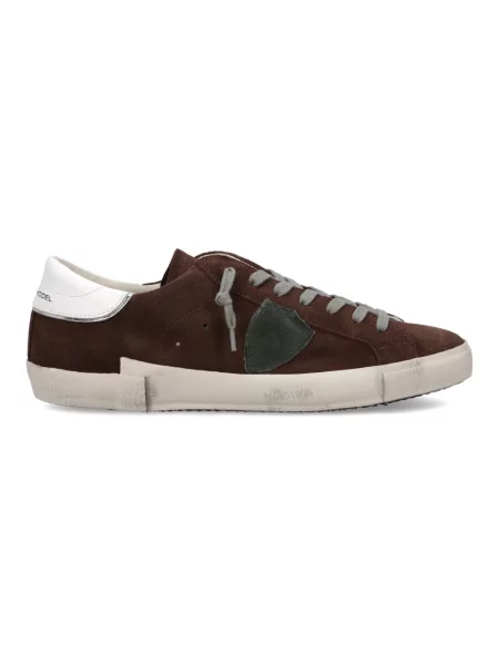 Buty do tenisa Philippe Model skórzane do tenisa brązowe