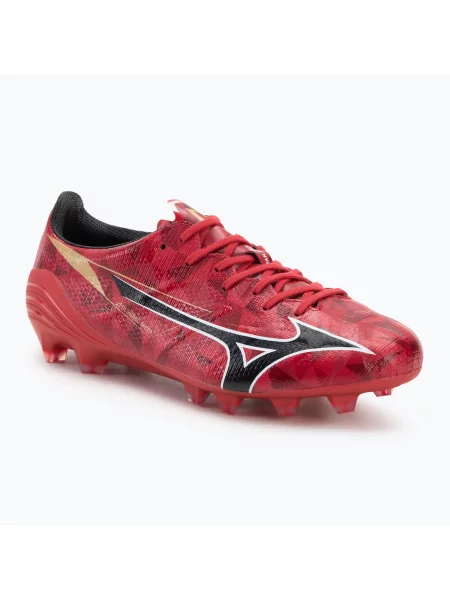 Încălțăminte de fotbal pentru bărbați Mizuno α II Japan Md morelia red/black/gold negru