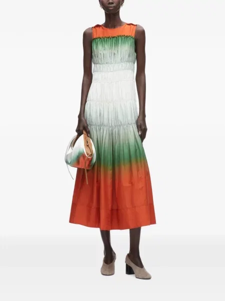 Rochie midi 3.1 Phillip Lim portocaliu
