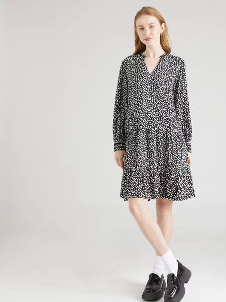 WHITE STUFF Rochie Clover negru alb