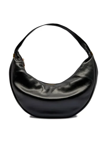 Calvin Klein Geantă Pinched Soft Crescent Lg negru