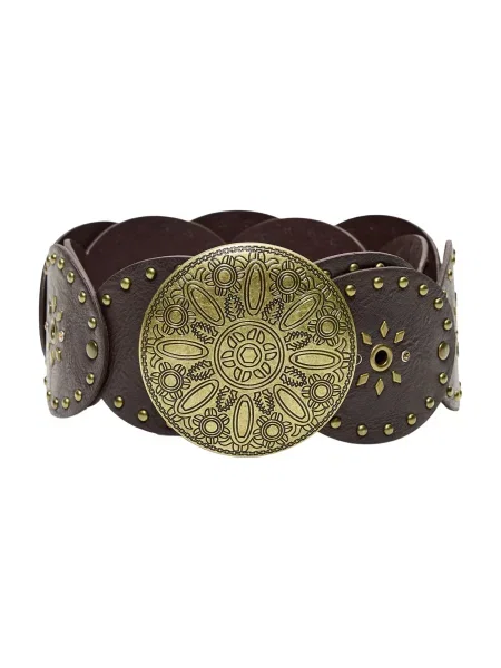 Bershka Pas temno / bronasta rjava