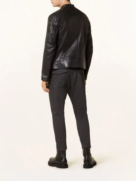 Belstaff Kurtki Mężczyzna M Kurtka Lambskin V Racer czarny