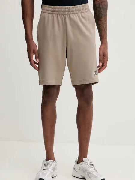 Emporio Armani pantaloni scurți de trening pentru bărbați din bej
