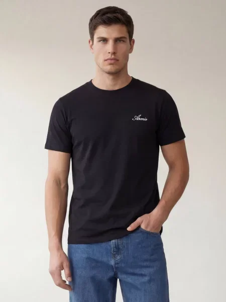 ARMIE Tričko The Pierre Slim-Fit Logo T-shirt' černá