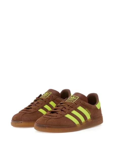 Sneakerși Adidas Campus cu imagine alergare din piele de căprioară negru