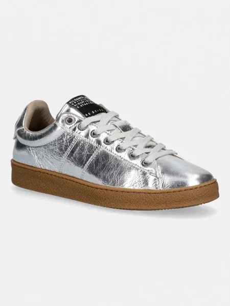 AllSaints sneakers din piele Leon Sneaker argintiu