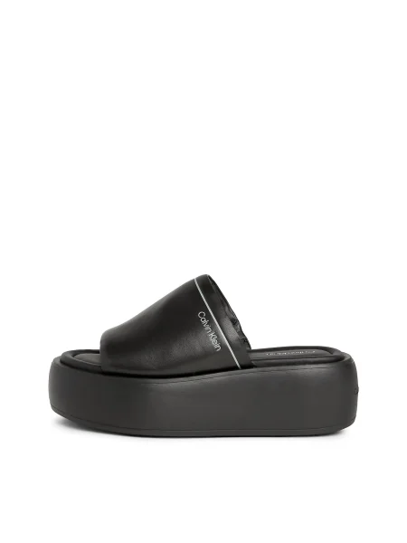 Papuci Calvin Klein din piele negru