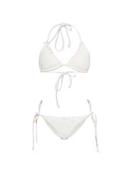 Bikini Loveshackfancy cu funde alb