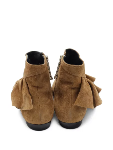 Cizme scurte Jw Anderson din piele de căprioară maro
