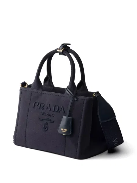 Geantă Prada din canvas albastru