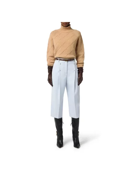 Sweter Elisabetta Franchi wełniany beżowy