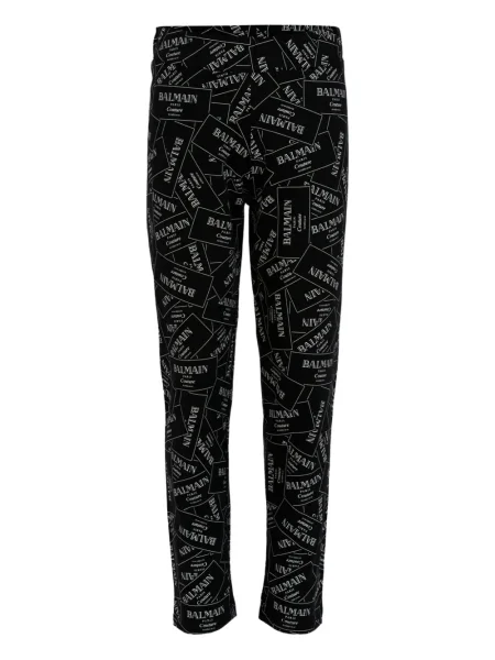 Legginsy dziecięce Balmain czarne